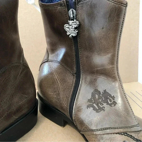 Mark Nason BARCLAY Dragon Rock Boots US‎ 7.5 Distressed Brown - Picture 10 of 16